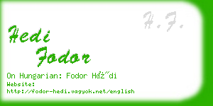 hedi fodor business card